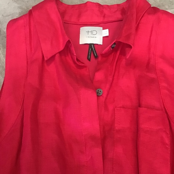 Anthropologie HD in Paris Printemp linen dress 10 - Picture 6 of 11